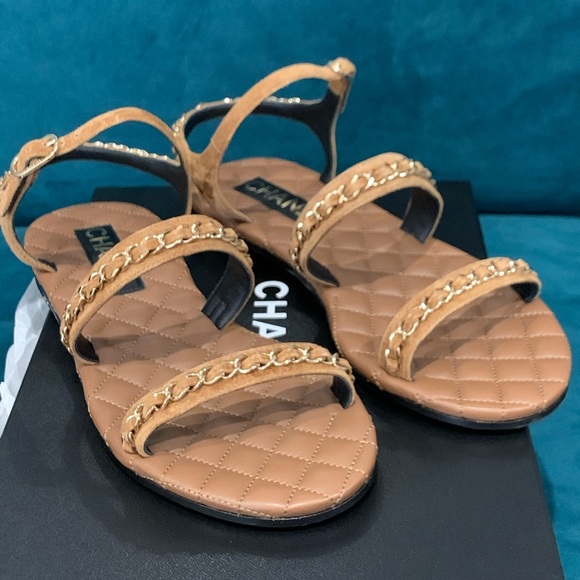 Sold- Chanel Sandals size 37.5 - Picture 2 of 6